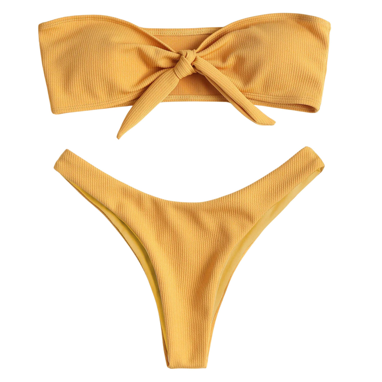 Bali Bandeau Bikini Bottom - Sunbeam